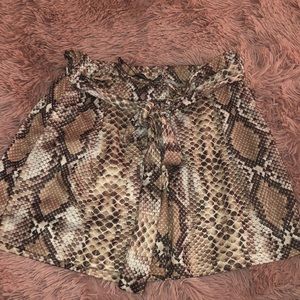Snakeskin Shorts